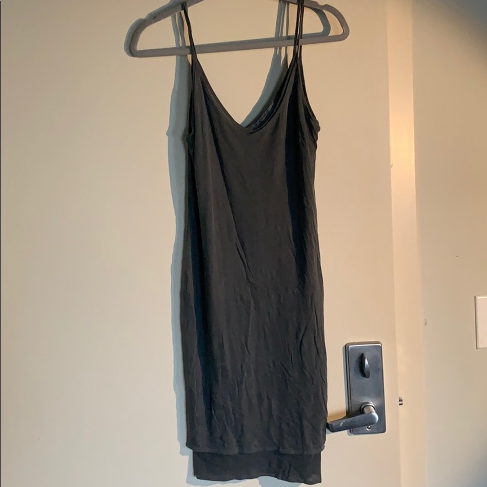 Gray bodycon midi dress made by Stateside brand